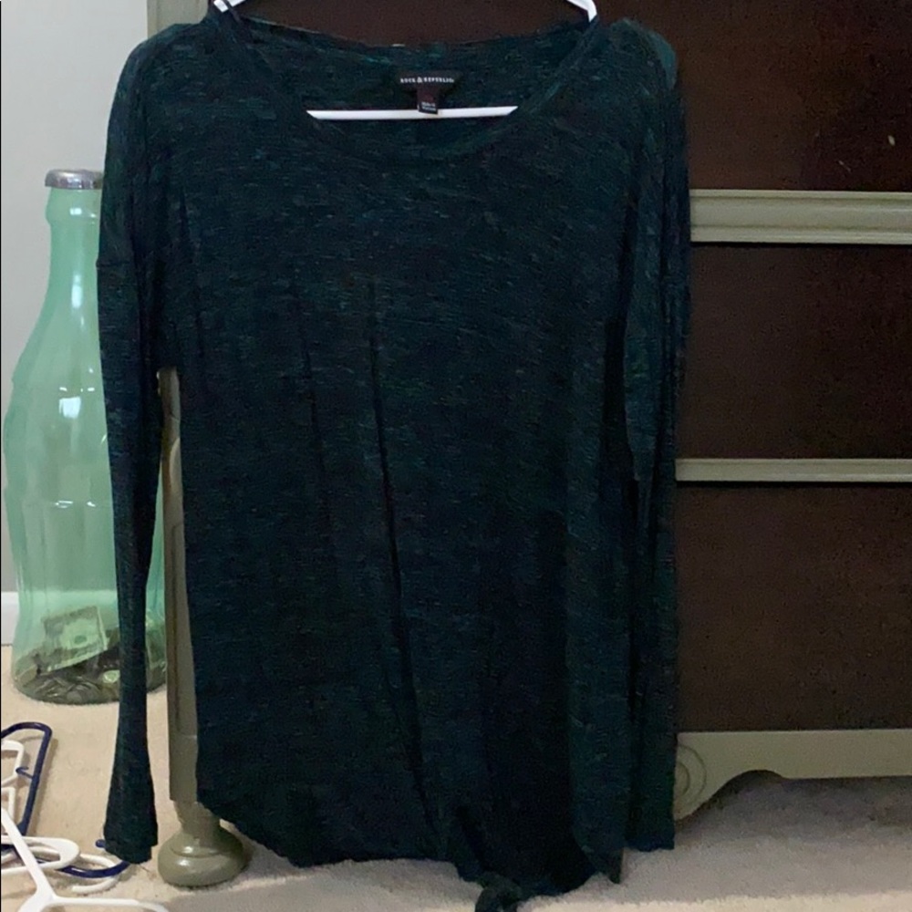 Dark blue long sleeve t-shirt